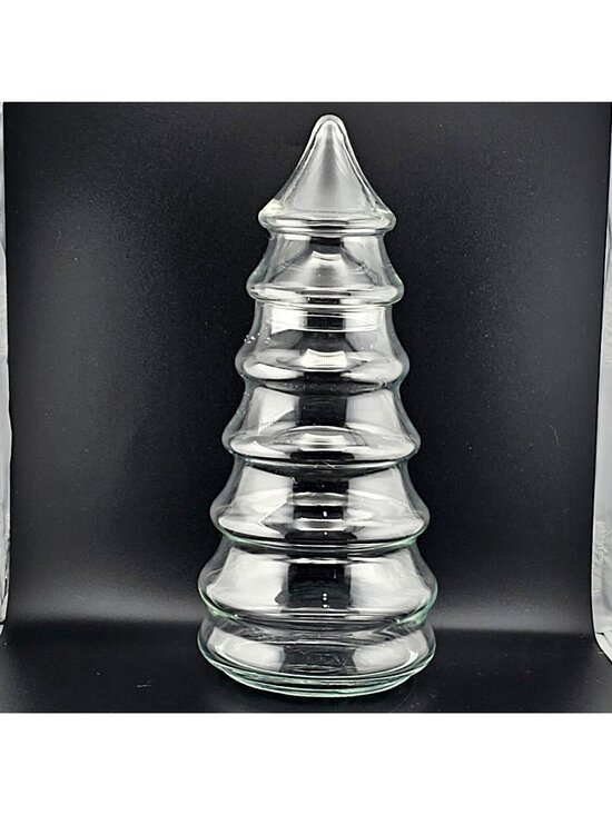 Libbey Other - Christmas Tree Shaped Jar 12" vtg terrarium container holiday decor apothecary s